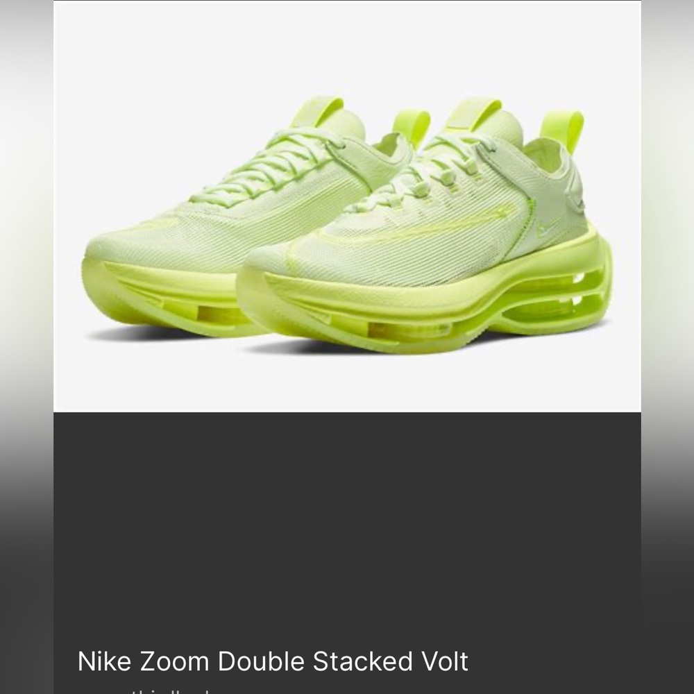Nike Zoom Double Stacked Neon Yellow Sneakers Women’s Size 9